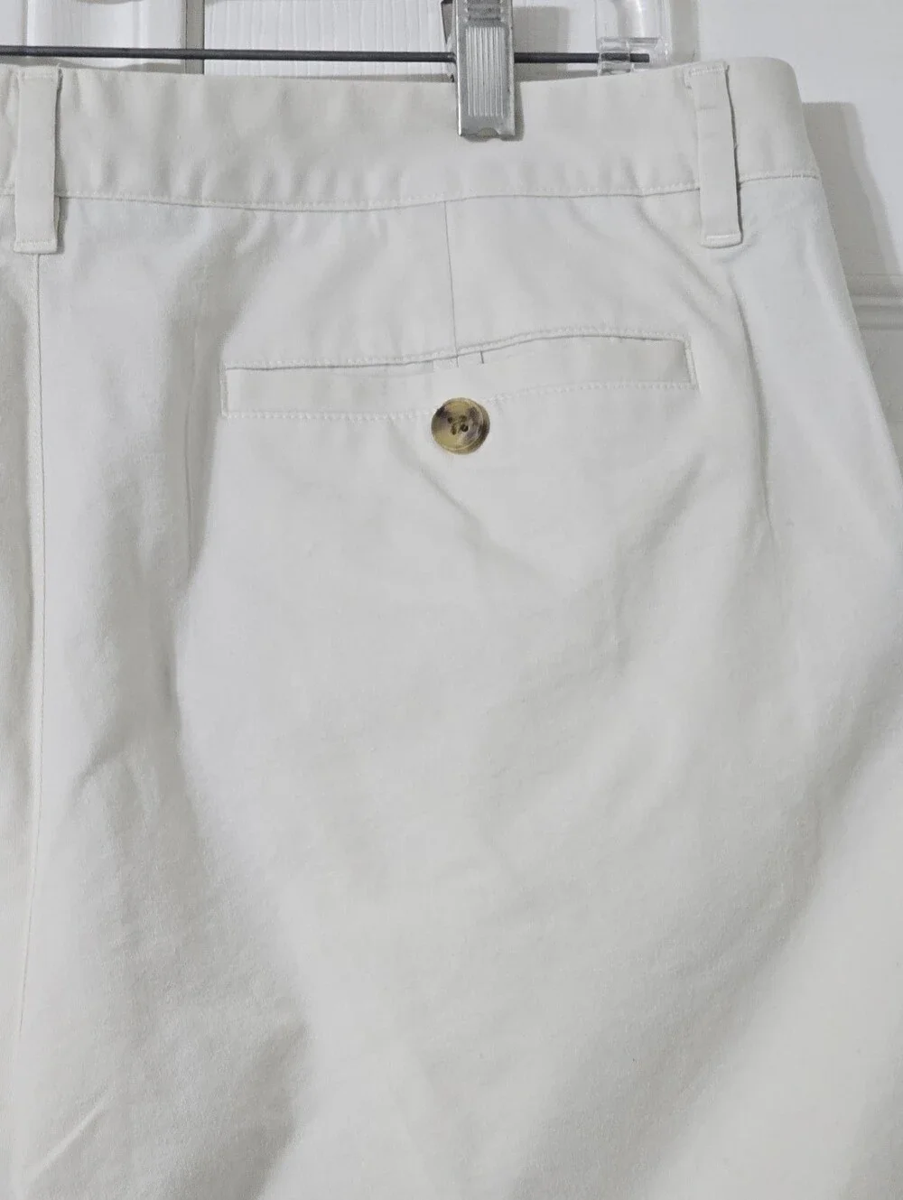35x30 Bonobos Flat Front Chino Pants Straight Leg Beige Stretch Casual Office
